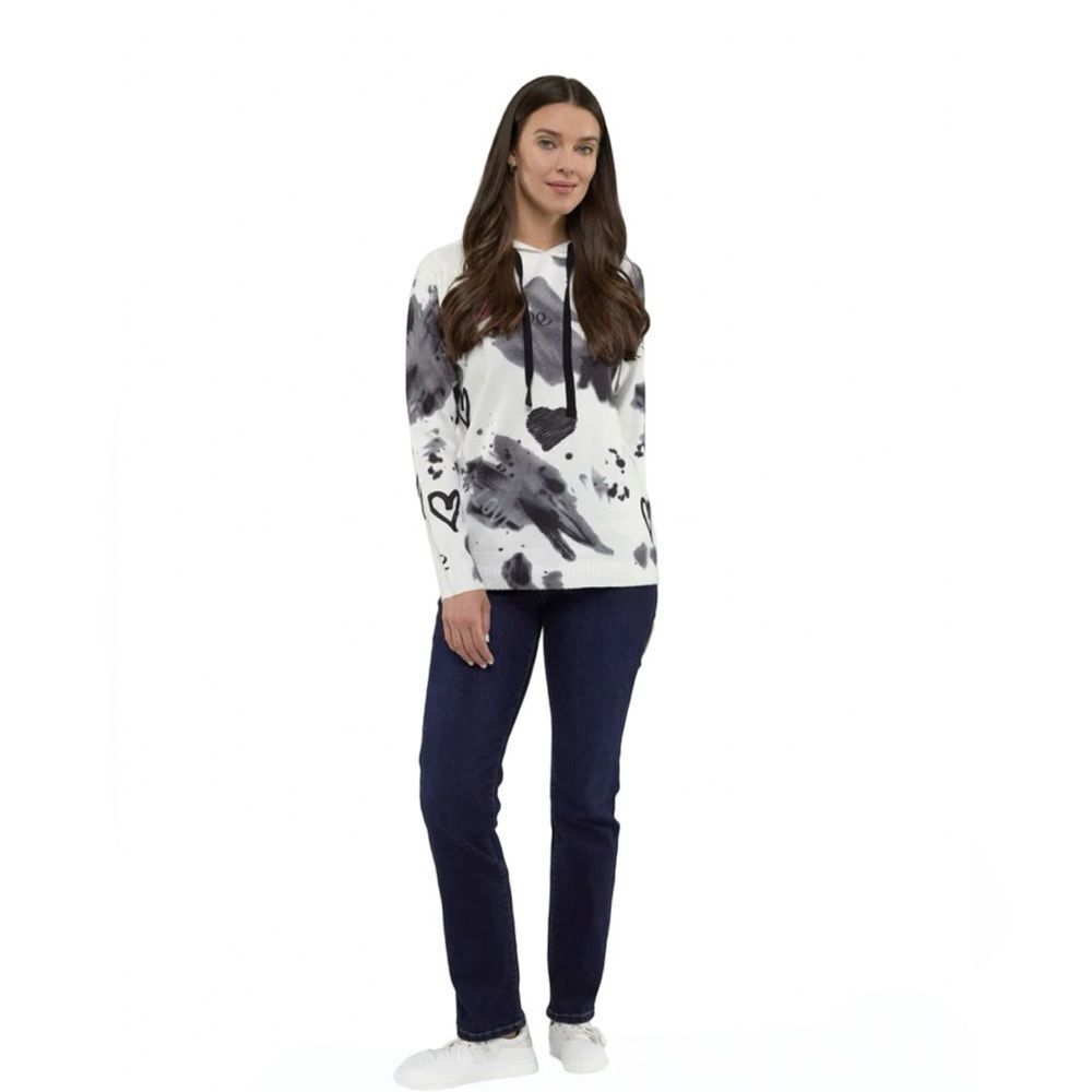 Le Grenier Graphic Hoodie Hearts Peace Print Size Medium - Picture 4 of 10